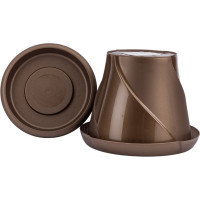 Кашпо Martika Флориана с поддонником, 1.4 л, диам. 170 мм, золотое С385ЗОЛ