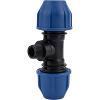 ПНД Тройник Rvc наружная резьба 25x1/2'' UNIO/ 12596