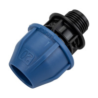 ПНД Муфта Rvc наружная резьба 20x1/2 UNIO/ 12551