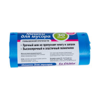 Мешки для мусора Lachista 30 л/30 шт синие повышенной прочности 870104
