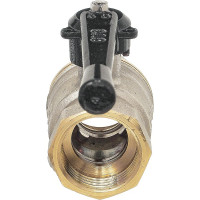 Шаровой кран БАЗ 11Б27п1 DN20 вр/вр рычаг никель PN40 серия Standart БАЗ.А30.0.20.НГ.40.Н