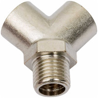 Фитинг тройник Y 1/4внутр-1/4нар -1/4внутр PI TOOLS 0519