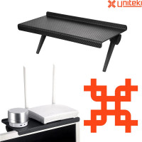 Полка UniTeki DM2611 на телевизор для роутера, приставки, ресивера black 20762
