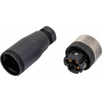 Соединитель клеммный, Розетка, Прямой с клеммником, Пластик 4-PINIP67 250 AC/DC NO/NC ТЕКО CS S254R-3 (PG7) 07-00034322