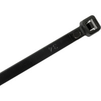 Нейлоновые стяжки FORTISFLEX HCC easyfix 5x250 мм, черный, 100 шт. 87782