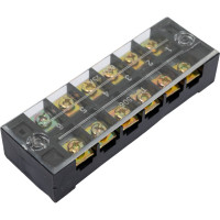 Клеммная винтовая колодка Pro Legend с крышкой, 12 контактов, М4, 25 А, 600 В, 10 AWG, 6 мм2 PL3837