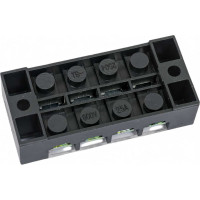 Клеммная винтовая колодка Pro Legend с крышкой, 8 контактов, М4, 25 А, 600 В, 10 AWG, 6 мм2 PL3836