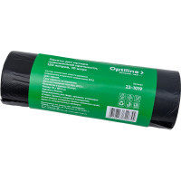 Пакеты для мусора ПНД 70x110 см, 120 л, черные, в рулоне 10 шт. Премиум Optiline 23-1019