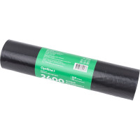Пакеты для мусора ПВД 100x140 см, 35 мкм, 240 л, черные, в рулоне 10 шт. Optiline 23-0046