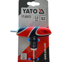 Шестигранник с Т-образной рукояткой YATO 3 мм YT-05572