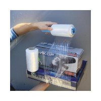 Стрейч-пленка ООО Комус для ручной упаковки, первичное сырье, 20 мкм, 12.5 см, 125 м, 0.29 кг нетто, 12 шт. в упаковке 1800425