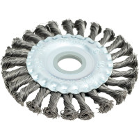 Щетка дисковая жгутовая 125x13x22.2 мм, ворс сталь 0.50 мм EuroBrush EB-DST4L 13-012