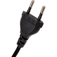 Кабель питания Ripo 1.5м, евро вилка cee 7/16 прямая - штекер с7 (2-0.5 mm2) 2.5a, черный 003-910019