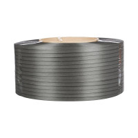 Стреппинг лента Комус полипропиленовая, 15х0.8 мм, 1400 м, серая 517291