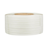 Стреппинг лента Комус полипропиленовая, 19х1 мм, 1000 м, белая 1101377