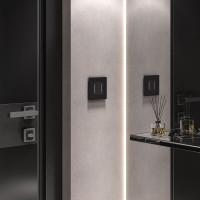 Рамка WERKEL на 1 пост slab (черный матовый) a062799