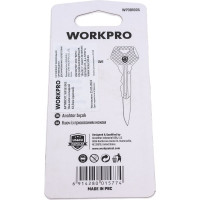 Складной нож-ключ WORKPRO 63.5 мм, красный WP381005