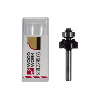 Фреза радиусная с подшипником R=3.2 мм, 19х53 мм, S=6 мм WOODWORK 938.3295.06