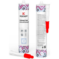 Акриловый герметик ECOROOM AS-12 паропроницаемый, белый, 310мл 224-1-310