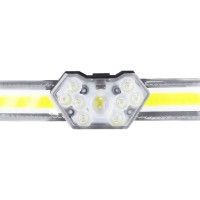 Аккумуляторный налобный фонарь Smartbuy 8 вт led + 5вт cob+stop light SBF-HL044b