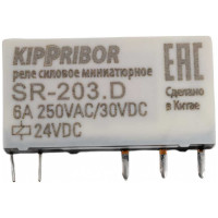 Промежуточное реле KIPPRIBOR sr-203.d 1-конт, 24vdc 79009