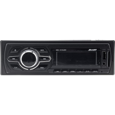 SWAT 1 din медиа ресивер,4x50 вт,BT,MP3,USB,SD бел.кнопки/ MEX-1015UBW
