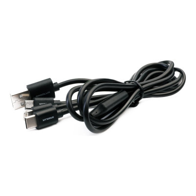 Ergolux Elx-cdc05-c02 (кабель 3в1- micro usb-lightning-type c, 3а, 1,2м, черный, зарядка, коробка) 15099