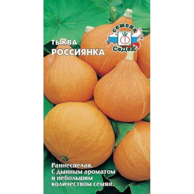 Тыква СеДек Россиянка (ран.спел.,крупноплодн.,чалмовидн.,оранж./ярк.оранж.,1,5-2 кг.). Евро, 2 16418