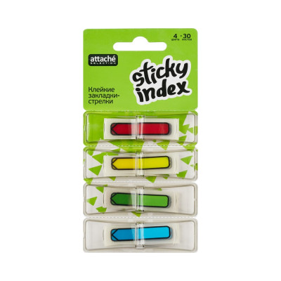 Пластиковые клейкие закладки Attache Selection POP-UP 479038