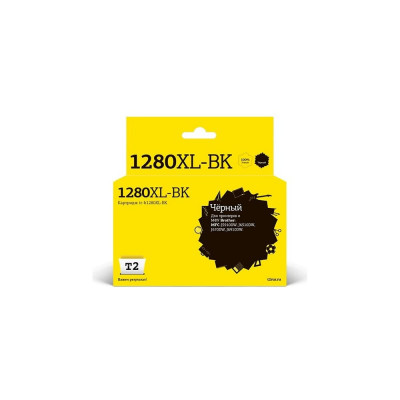 T2 Картридж (LC-1280XLBK/1280) для Brother MFC-J5910DW, J6510DW, J6710DW, J6910DW, черный IC-B1280XL-BK