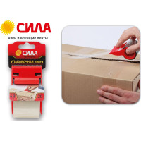 Упаковочная лента с диспенсером 48 мм x 20 м x 50 мкр СИЛА TPA72-00 C0044581