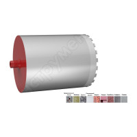 Коронка сверлильная алмазная HSP-E (320х450 мм; 1 1/4 UNC) Rothenberger FF51320