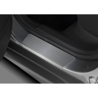 Накладки на пороги Rival для Mitsubishi ASX 2010-2019/2020-н.в., нержавеющая сталь, с надписью, 4 шт. NP.4011.3