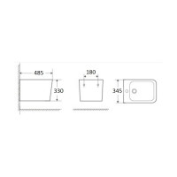 Подвесное биде WeltWasser WW GELBACH белый глянец 005 GL-WT 10000003754