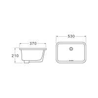Керамическая раковина встраиваемая снизу BelBagno BB1006