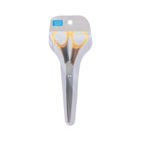 Набор ножниц OfficeSpace, 12 шт в упаковке, 20 см, ручки под янтарь, ПВХ-чехол с ом S200_1817