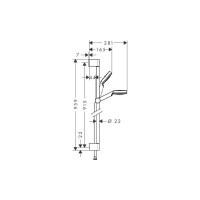 Душевой набор Hansgrohe 26537400 Crometta 1jet 90 см 00042371