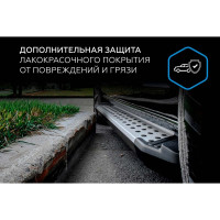 Rival Пороги на автомобиль "Bmw-Style круг" Haval F7 2019-2024/F7x 2019-н.в, D180AL.9403.1