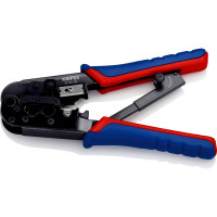 Пресс-клещи для штекеров KNIPEX RJ (Western), 2 гнезда, RJ 11/12, RJ 45, 190 мм, KN-975110SB