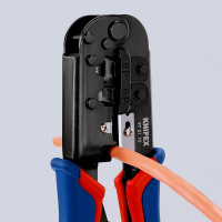 Пресс-клещи для штекеров KNIPEX RJ (Western), 2 гнезда, RJ 11/12, RJ 45, 190 мм, KN-975110SB