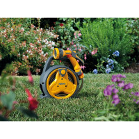 Катушка Hozelock Мини 2425 Plus со шлангом 7.5 мм, 10 м, коннекторами и пистолетом 24 253 600