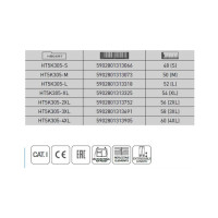 Рабочий полукомбинезон HOEGERT TECHNIK FABIAN темно-синий, L/52 HT5K305-L