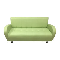Диван Мягкий офис Альфа трехместный салатовый АЛФ301СЛТ