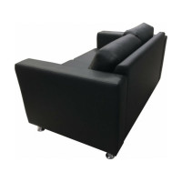 Диван Мягкий офис Ватсон с механизмом двухместный черный ВТС201ЧН_MH