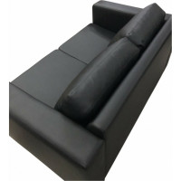 Диван Мягкий офис Ватсон с механизмом двухместный черный ВТС201ЧН_MH