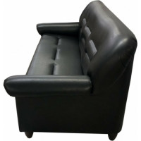 Диван Мягкий офис с механизмом трехместный черный МО303ЧН_MH