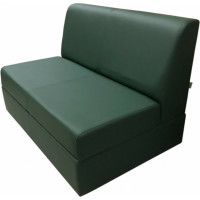 Секция дивана Мягкий офис Кардинал двухместная зеленая КРД601ЗЛ