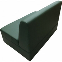 Секция дивана Мягкий офис Кардинал двухместная зеленая КРД601ЗЛ