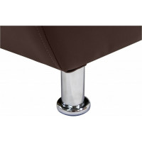 Секция дивана Мягкий офис Классик одноместная коричневая КЛ501КОР