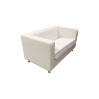 Диван Мягкий офис Аполло Люкс двухместный молочный АПЛЮ201МЛ